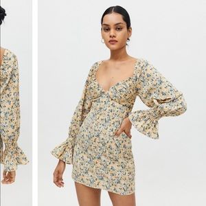 Kiss The Sky Floral Bardot Mini Dress